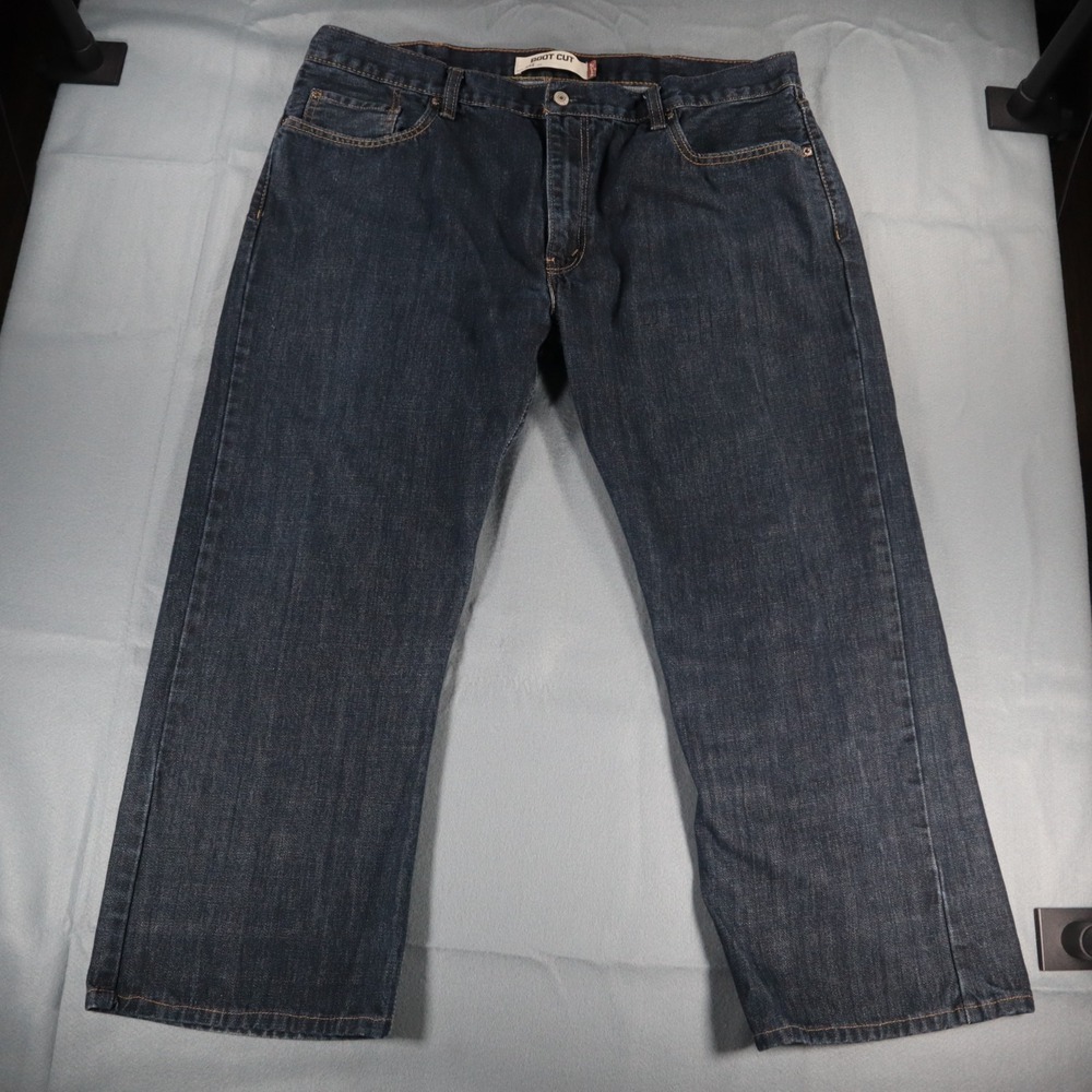 Levis 527 Jeans Mens 40x30 Denim Dark Wash Bootcut Low Rise Casual Western Work